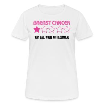 Breast Cancer Assessment - Women's Breathable T-Shirt - white - Front - AI Model Female 172 dark (172cm)