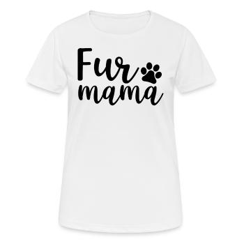 Fur Mom - Women's Breathable T-Shirt - white - Front - AI Model Female 172 dark (172cm)