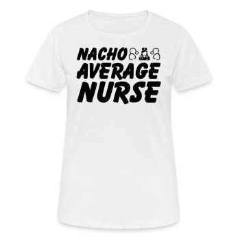 Nacho Infirmière moyenne - T-shirt respirant Femme - blanc - Devant - AI Model Female 172 dark (172cm)