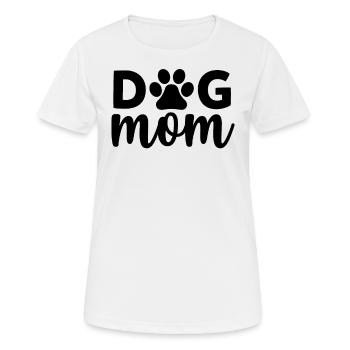 Maman chien - T-shirt respirant Femme - blanc - Devant - AI Model Female 172 dark (172cm)