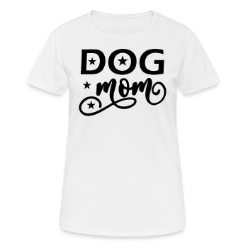 Maman chien - T-shirt respirant Femme - blanc - Devant - AI Model Female 172 dark (172cm)