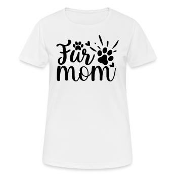 Fur Mom - Women's Breathable T-Shirt - white - Front - AI Model Female 172 dark (172cm)