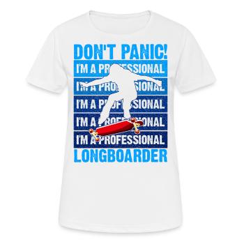 Lonagboarding Ich Bin Longboarder - Frauen T-Shirt atmungsaktiv - Weiß - Vorne - AI Model Female 172 dark (172cm)