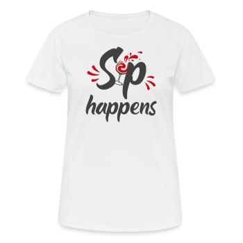Sip se produit - T-shirt respirant Femme - blanc - Devant - AI Model Female 172 dark (172cm)