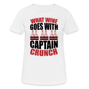 Welcher Wein - Frauen T-Shirt atmungsaktiv - Weiß - Vorne - AI Model Female 172 dark (172cm)