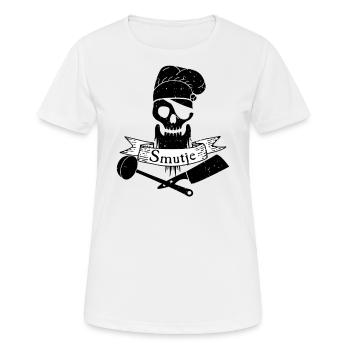 Smutje - cook sailing motivation crew - Women's Breathable T-Shirt - white - Front - AI Model Female 172 dark (172cm)