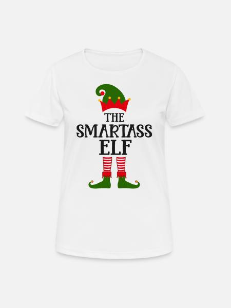 The clever shit elf Ugly Christmas - Women's Breathable T-Shirt - white
