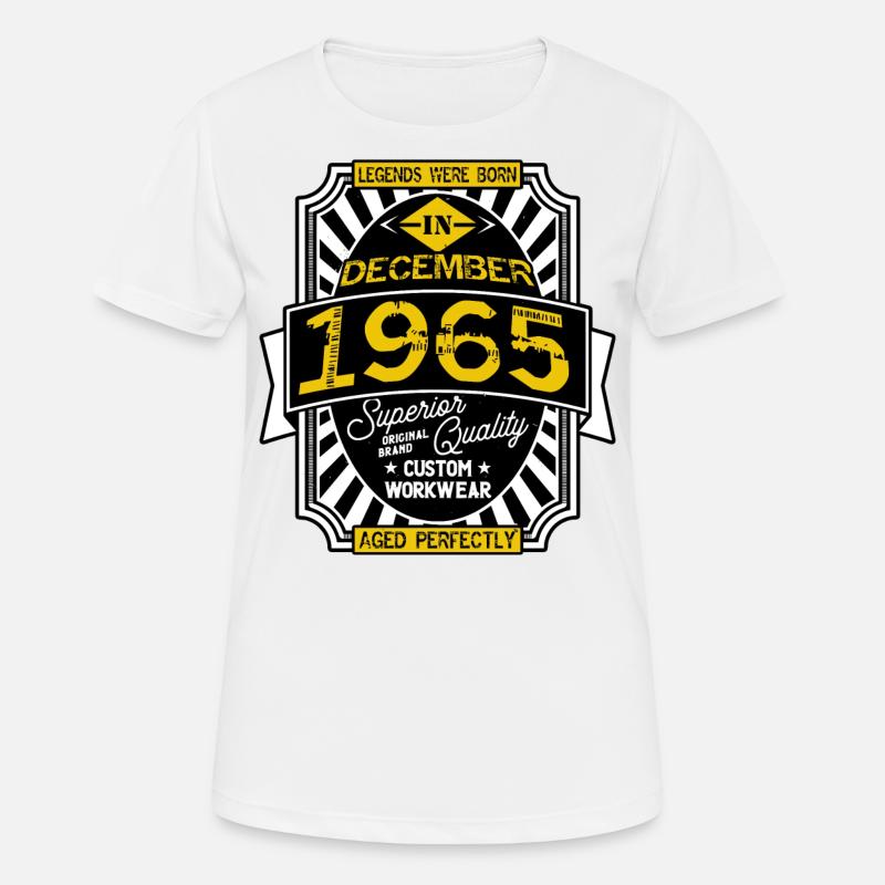 1965 DECEMBER - Women's Breathable T-Shirt - white
