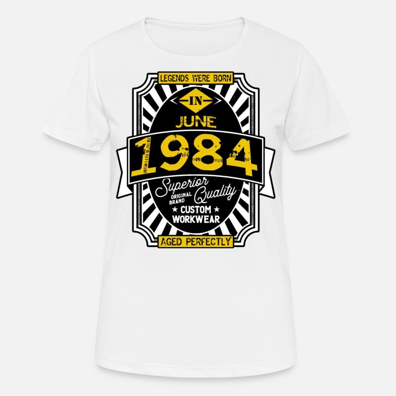 1984 JUNE - Women's Breathable T-Shirt - white