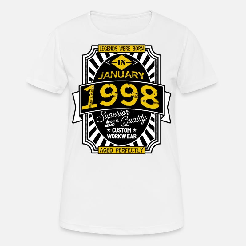 1998 JANUARY - Women's Breathable T-Shirt - white