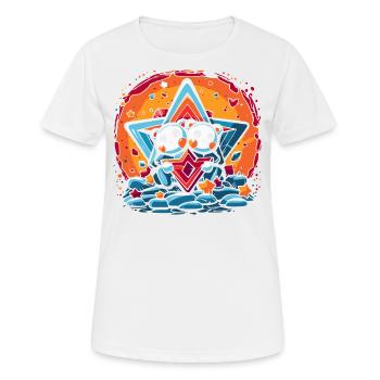 Zwei liebevolle Bären - Frauen T-Shirt atmungsaktiv - Weiß - Vorne - AI Model Female 172 dark (172cm)