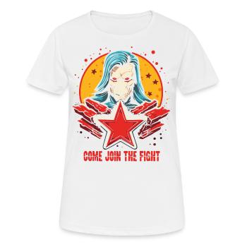 Come and join the fight - Women's Breathable T-Shirt - white - Front - AI Model Female 172 dark (172cm)