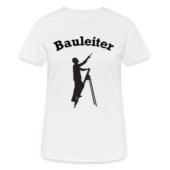 Site Manager Stepladder Construction Site Construction Site Manager - Women's Breathable T-Shirt - white - Front - AI Model Female 172 dark (172cm)