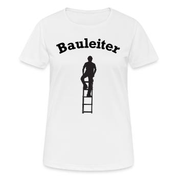 Bauleiter Baustelle Baustellen lustig - Frauen T-Shirt atmungsaktiv - Weiß - Vorne - AI Model Female 172 dark (172cm)