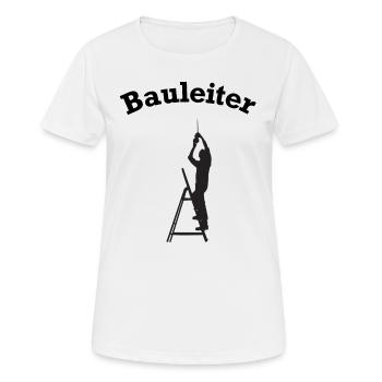 lustiges Bauleiter Baustellen Zubehör - Frauen T-Shirt atmungsaktiv - Weiß - Vorne - AI Model Female 172 dark (172cm)