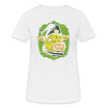 Robin Pig and the Brotherhood - Women's Breathable T-Shirt - white - Front - AI Model Female 172 dark (172cm)