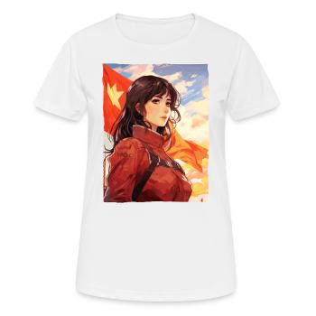 Beauty Propaganda: Socialist Girls - Women's Breathable T-Shirt - white - Front - AI Model Female 172 dark (172cm)