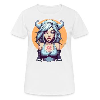 Die antike Göttin des Unfugs und der Streiche - Frauen T-Shirt atmungsaktiv - Weiß - Vorne - AI Model Female 172 dark (172cm)