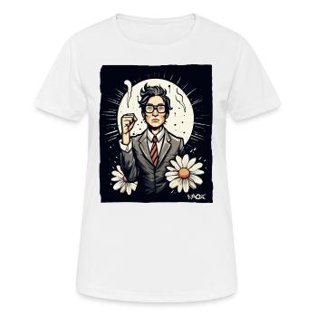 Japanese employee fights for freedom - Women's Breathable T-Shirt - white - Front - AI Model Female 172 dark (172cm)