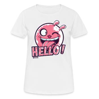 Naughty little monster, hello - Women's Breathable T-Shirt - white - Front - AI Model Female 172 dark (172cm)