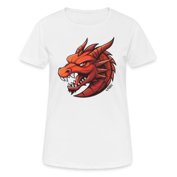 Dragon Chinois Japonais Asiatique - T-shirt respirant Femme - blanc - Devant - AI Model Female 172 dark (172cm)