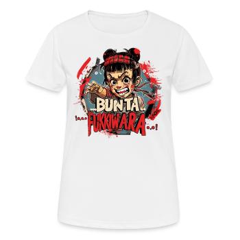 Japan Phantasie Anime Parodie: Bunta Fukkiwara - Frauen T-Shirt atmungsaktiv - Weiß - Vorne - AI Model Female 172 dark (172cm)