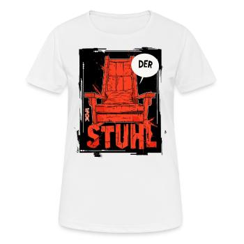 Einfach nur der Stuhl - Frauen T-Shirt atmungsaktiv - Weiß - Vorne - AI Model Female 172 dark (172cm)