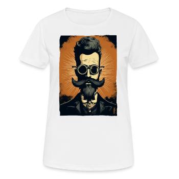 Un gentleman de la science ringard - T-shirt respirant Femme - blanc - Devant - AI Model Female 172 dark (172cm)