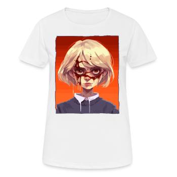 Creepy girl - Women's Breathable T-Shirt - white - Front - AI Model Female 172 dark (172cm)