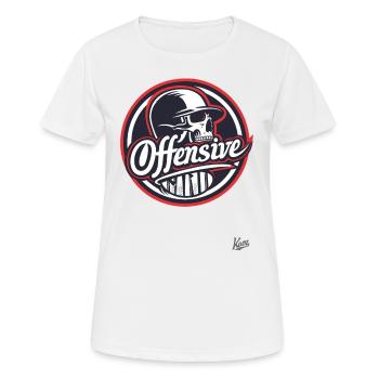 Alternativer Totenkopf Schädel Frech und Provokant - Frauen T-Shirt atmungsaktiv - Weiß - Vorne - AI Model Female 172 dark (172cm)