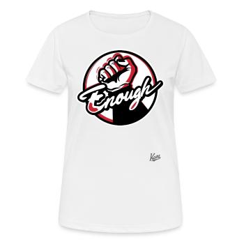 Fist in the air, enough is enough - Women's Breathable T-Shirt - white - Front - AI Model Female 172 dark (172cm)