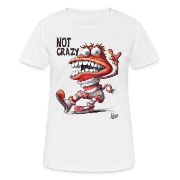 Cette chaussette de marionnette à main n’est vraiment pas folle - T-shirt respirant Femme - blanc - Devant - AI Model Female 172 dark (172cm)