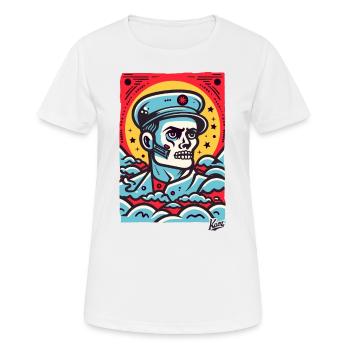La mission du soldat zombie : être supérieur - T-shirt respirant Femme - blanc - Devant - AI Model Female 172 dark (172cm)