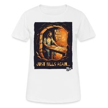 Jesus type again only receives invoices - Women's Breathable T-Shirt - white - Front - AI Model Female 172 dark (172cm)