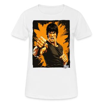 Das Gesicht der Kampfkunst - Frauen T-Shirt atmungsaktiv - Weiß - Vorne - AI Model Female 172 dark (172cm)