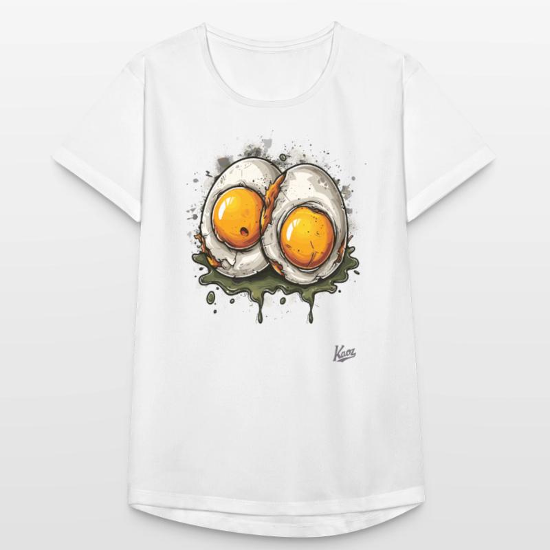 Fried eggs, 2 times boiled disgusting egg Women's Breathable T-Shirt