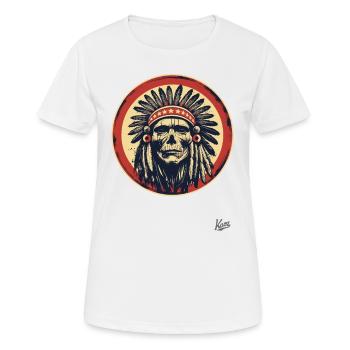 Les vrais patriotes sont les indigènes - T-shirt respirant Femme - blanc - Devant - AI Model Female 172 dark (172cm)