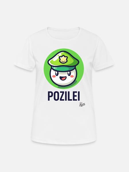 funny little cute cute ball, Pozilei - Women's Breathable T-Shirt - white