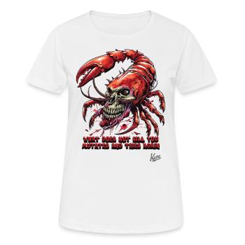 Mutate and Try Again: Skull Lobster - Women's Breathable T-Shirt - white - Front - AI Model Female 172 dark (172cm)