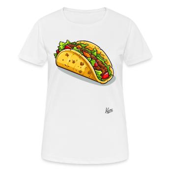 The best, deliciously delicious tacos from Mexico - Women's Breathable T-Shirt - white - Front - AI Model Female 172 dark (172cm)