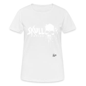 Skull Fetish: Skulls with Style - Women's Breathable T-Shirt - white - Front - AI Model Female 172 dark (172cm)