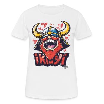 Japonais Funny Viking : un divertissement élégant - T-shirt respirant Femme - blanc - Devant - AI Model Female 172 dark (172cm)