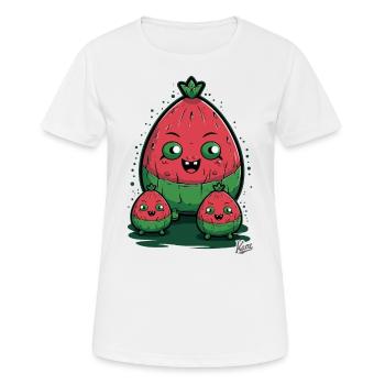Fruity family: The melon melon - Women's Breathable T-Shirt - white - Front - AI Model Female 172 dark (172cm)
