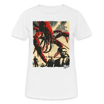 Männer werden zu Hummer, Hummer Kerle - Frauen T-Shirt atmungsaktiv - Weiß - Vorne - AI Model Female 172 dark (172cm)