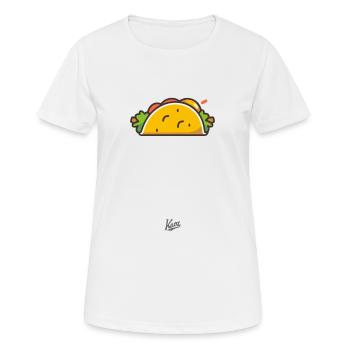Ein Taco - Frauen T-Shirt atmungsaktiv - Weiß - Vorne - AI Model Female 172 dark (172cm)