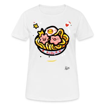 Kawaii Ramen Suppe - Frauen T-Shirt atmungsaktiv - Weiß - Vorne - AI Model Female 172 dark (172cm)