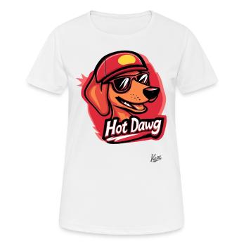 Hot Dawg: The Hot Dog Hot Dog - Women's Breathable T-Shirt - white - Front - AI Model Female 172 dark (172cm)