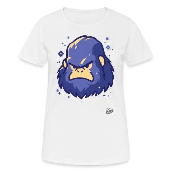 The cool blue Yeti Sasquatch - Women's Breathable T-Shirt - white - Front - AI Model Female 172 dark (172cm)