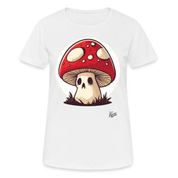 Voodoo Pilz - Frauen T-Shirt atmungsaktiv - Weiß - Vorne - AI Model Female 172 dark (172cm)