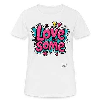 Love me this - Women's Breathable T-Shirt - white - Front - AI Model Female 172 dark (172cm)